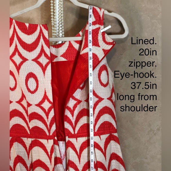 Taylor Dress, Size 8, Coral and Tan, pre-teen through 99 🤍 - Picture 4 of 7